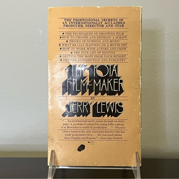 The Total Film-Maker by Jerry Lewis 1973 Paperback Book - Picture 3 of 3